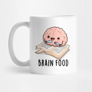 Brain Food Cute Anatomy Pun Mug